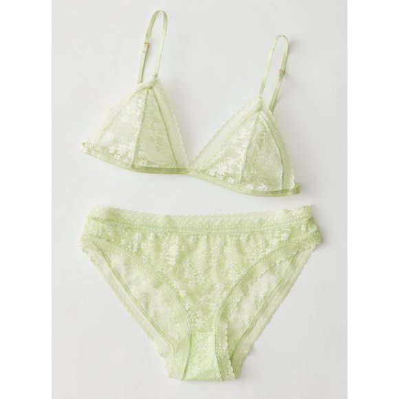 FREE PEOPLE Daisy Lace Bralette / Lime Sorbetto - Picture 5 of 6